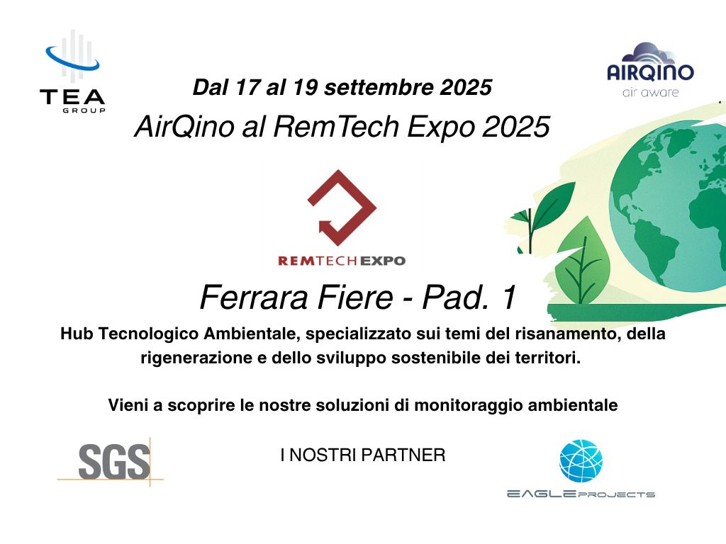 Tea Group e AirQino a Remtech 2025
